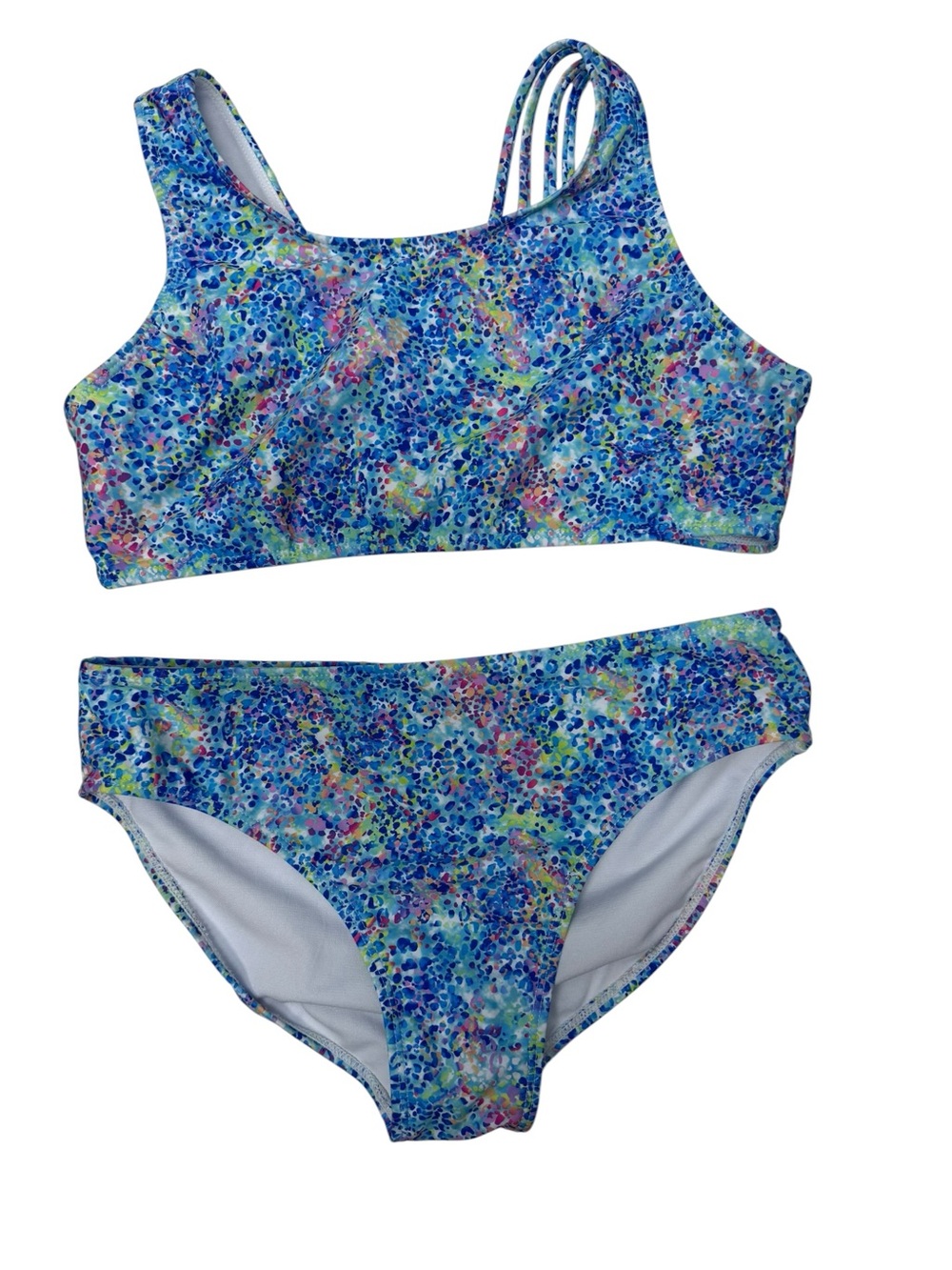 Andy & Evan Girls XL 16 Bikini Set Colorful Print Two Piece Swim
